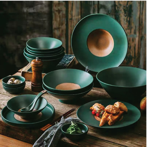 Set Bát Đĩa Bắc Âu Màu Xanh Cổ Vịt MS KW0806