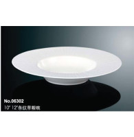 Bát sứ rộng vành kiểu Mũ rơm kẻ sọc MS 06302