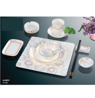 Bộ bát sứ cao cấp hoa văn Pha lê MS08201