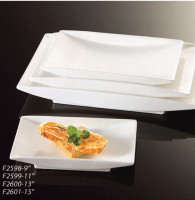 Dĩa trắng chữ nhật MS F25